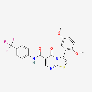 3-(2,5-dimethoxyphenyl)-5-oxo-N-(4-phenoxyphenyl)-5H-[1,3]thiazolo[3,2-a]pyrimidine-6-carboxamide