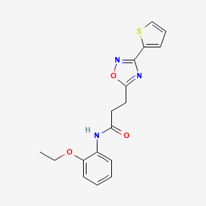 N-(2-ethoxyphenyl)-3-(3-(thiophen-2-yl)-1,2,4-oxadiazol-5-yl)propanamide