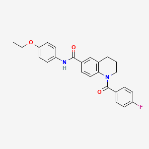 N-(4-ethoxyphenyl)-1-(4-fluorobenzoyl)-1,2,3,4-tetrahydroquinoline-6-carboxamide