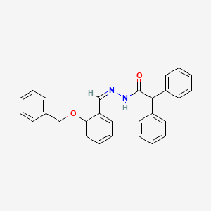 2,2-diphenyl-N-[(Z)-(2-phenylmethoxyphenyl)methylideneamino]acetamide