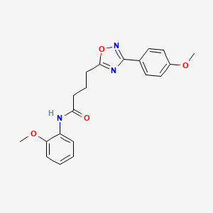 N-(2-methoxyphenyl)-4-[3-(4-methoxyphenyl)-1,2,4-oxadiazol-5-yl]butanamide