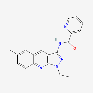 N-(1-ethyl-6-methyl-1H-pyrazolo[3,4-b]quinolin-3-yl)picolinamide