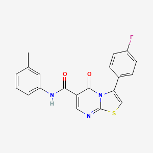 N-cyclopropyl-3-(4-fluorophenyl)-5-oxo-5H-[1,3]thiazolo[3,2-a]pyrimidine-6-carboxamide