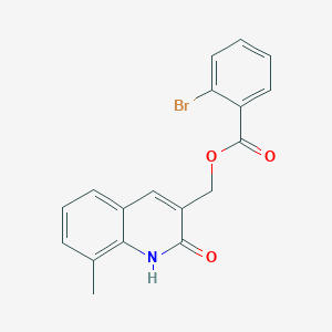 (2-hydroxy-8-methylquinolin-3-yl)methyl 2-bromobenzoate