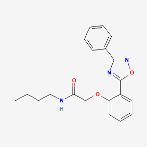 N-butyl-2-[2-(3-phenyl-1,2,4-oxadiazol-5-yl)phenoxy]acetamide