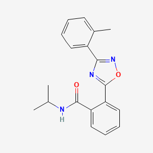 N-isopropyl-2-(3-(o-tolyl)-1,2,4-oxadiazol-5-yl)benzamide