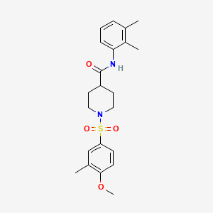 1-[1-(4-methoxy-3-methylbenzenesulfonyl)piperidine-4-carbonyl]piperidine-4-carboxamide