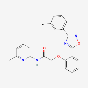 N-(6-methylpyridin-2-yl)-2-(2-(3-(m-tolyl)-1,2,4-oxadiazol-5-yl)phenoxy)acetamide