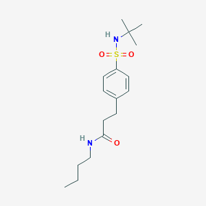 N-butyl-3-(4-(N-(tert-butyl)sulfamoyl)phenyl)propanamide