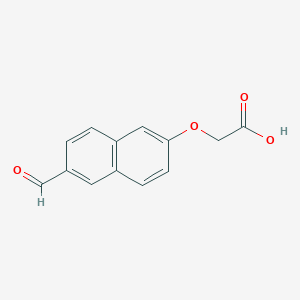 molecular formula C13H10O4 B7697335 2-(6-Formylnaphthalen-2-yloxy) acetic acid CAS No. 2216398-43-3