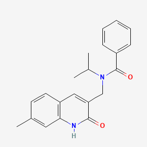 N-((2-hydroxy-7-methylquinolin-3-yl)methyl)-N-isopropylbenzamide