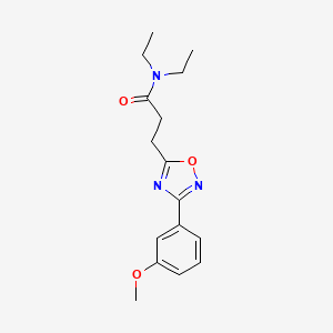 N,N-diethyl-3-(3-(3-methoxyphenyl)-1,2,4-oxadiazol-5-yl)propanamide