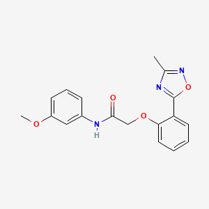 N-(3-methoxyphenyl)-2-[2-(3-methyl-1,2,4-oxadiazol-5-yl)phenoxy]acetamide