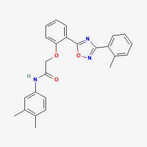 N-(3,4-dimethylphenyl)-2-{2-[3-(2-methylphenyl)-1,2,4-oxadiazol-5-yl]phenoxy}acetamide