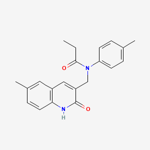 N-((2-hydroxy-6-methylquinolin-3-yl)methyl)-N-(p-tolyl)propionamide