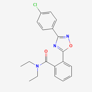 2-[3-(4-chlorophenyl)-1,2,4-oxadiazol-5-yl]-N,N-diethylbenzamide