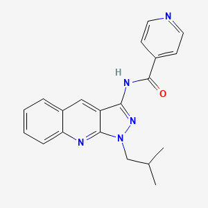 N-(1-isobutyl-1H-pyrazolo[3,4-b]quinolin-3-yl)isonicotinamide