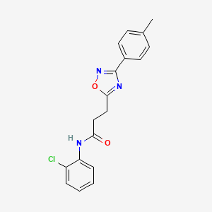 N-(2-chlorophenyl)-3-[3-(4-methylphenyl)-1,2,4-oxadiazol-5-yl]propanamide