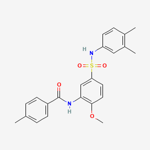 molecular formula C23H24N2O4S B7697450 N-({N'-[(Z)-(3-hydroxyphenyl)methylidene]hydrazinecarbonyl}methyl)-N,4-dimethylbenzene-1-sulfonamide 