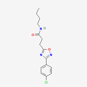 N-butyl-3-(3-(4-chlorophenyl)-1,2,4-oxadiazol-5-yl)propanamide