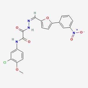 N'-(3-chloro-4-methoxyphenyl)-N-(3-hydroxypropyl)ethanediamide