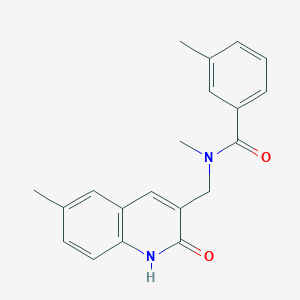 N-((2-hydroxy-6-methylquinolin-3-yl)methyl)-N,3-dimethylbenzamide