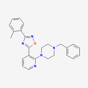 5-(2-(4-benzylpiperazin-1-yl)pyridin-3-yl)-3-(o-tolyl)-1,2,4-oxadiazole