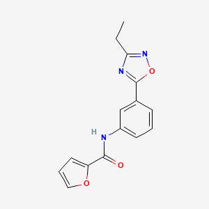 N-(3-(3-ethyl-1,2,4-oxadiazol-5-yl)phenyl)furan-2-carboxamide