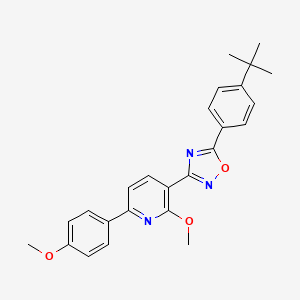 5-(4-(tert-butyl)phenyl)-3-(2-methoxy-6-(4-methoxyphenyl)pyridin-3-yl)-1,2,4-oxadiazole