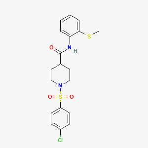 molecular formula C19H21ClN2O3S2 B7697822 2-[4-(diethylsulfamoyl)phenoxy]acetamide 