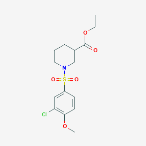 Ethyl 1-((3-chloro-4-methoxyphenyl)sulfonyl)piperidine-3-carboxylate