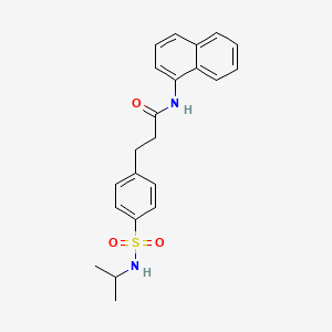 3-(4-(N-isopropylsulfamoyl)phenyl)-N-(naphthalen-1-yl)propanamide