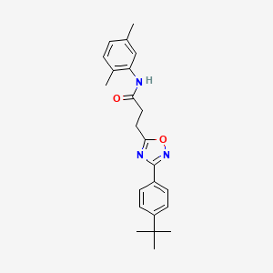 3-[3-(4-tert-butylphenyl)-1,2,4-oxadiazol-5-yl]-N-(2,5-dimethylphenyl)propanamide