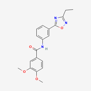 N-(3-(3-ethyl-1,2,4-oxadiazol-5-yl)phenyl)-3,4-dimethoxybenzamide