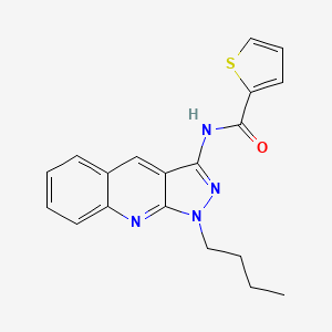 N-(1-butyl-1H-pyrazolo[3,4-b]quinolin-3-yl)thiophene-2-carboxamide