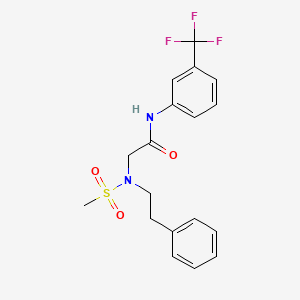 2-(N-phenethylmethylsulfonamido)-N-(3-(trifluoromethyl)phenyl)acetamide