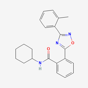 N-cyclohexyl-2-(3-(o-tolyl)-1,2,4-oxadiazol-5-yl)benzamide