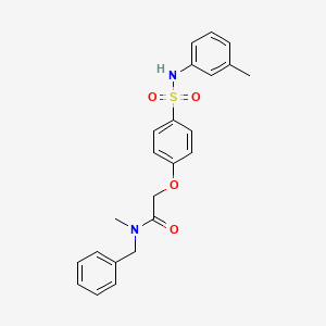 N-benzyl-N-methyl-2-(4-(N-(m-tolyl)sulfamoyl)phenoxy)acetamide