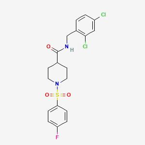 N-(2,4-dichlorobenzyl)-1-((4-fluorophenyl)sulfonyl)piperidine-4-carboxamide