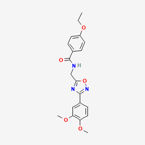 molecular formula C20H21N3O5 B7698130 N-[[3-(3,4-dimethoxyphenyl)-1,2,4-oxadiazol-5-yl]methyl]-4-ethoxybenzamide 