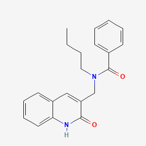 N-butyl-N-((2-hydroxyquinolin-3-yl)methyl)benzamide