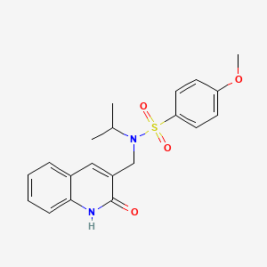 N-((2-hydroxyquinolin-3-yl)methyl)-N-isopropyl-4-methoxybenzenesulfonamide