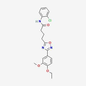 N-(2-chlorophenyl)-4-[3-(4-ethoxy-3-methoxyphenyl)-1,2,4-oxadiazol-5-yl]butanamide