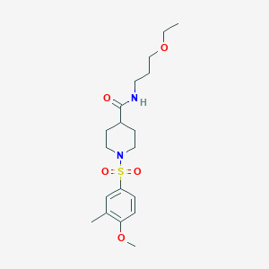 N-ethyl-1-(4-methoxy-3-methylbenzenesulfonyl)piperidine-4-carboxamide