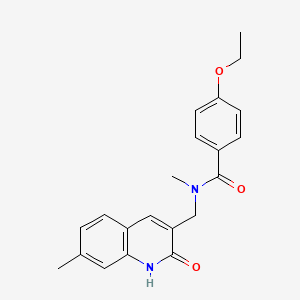 4-ethoxy-N-((2-hydroxy-7-methylquinolin-3-yl)methyl)-N-methylbenzamide