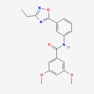 N-(3-(3-ethyl-1,2,4-oxadiazol-5-yl)phenyl)-3,5-dimethoxybenzamide