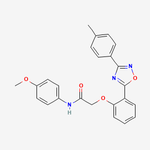 N-(4-methoxyphenyl)-2-{2-[3-(4-methylphenyl)-1,2,4-oxadiazol-5-yl]phenoxy}acetamide