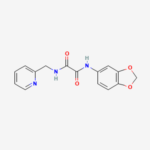 N'-(1,3-benzodioxol-5-yl)-N-(pyridin-2-ylmethyl)oxamide