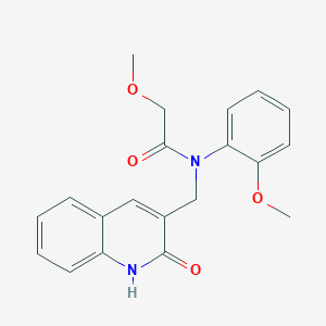 N-((2-hydroxyquinolin-3-yl)methyl)-2-methoxy-N-(2-methoxyphenyl)acetamide