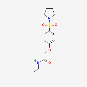 N-propyl-2-(4-(pyrrolidin-1-ylsulfonyl)phenoxy)acetamide